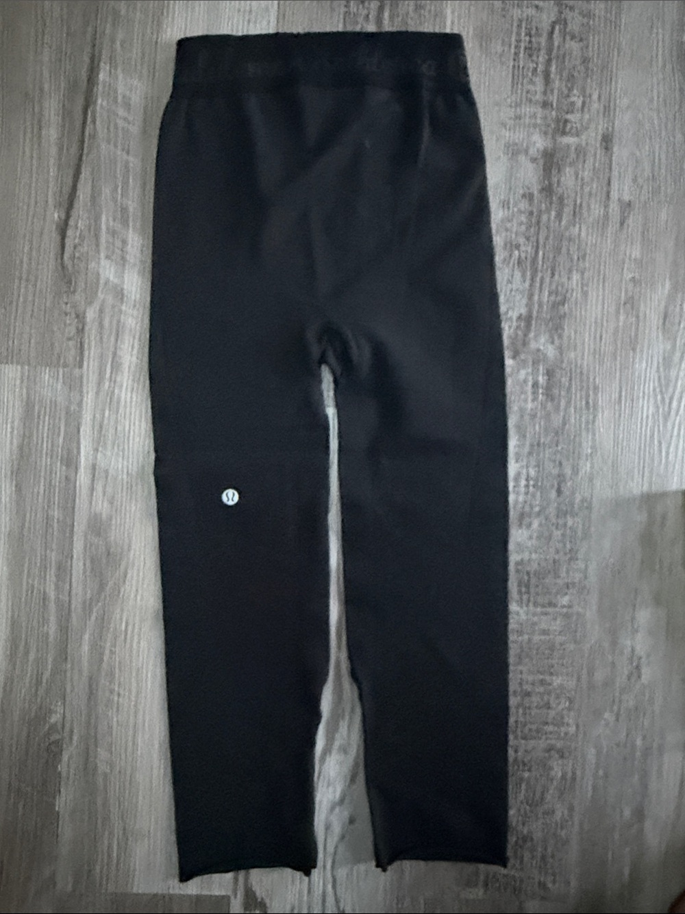 Lululemon Seamless Compression Leggings Black Logo Waistband - Picture 5 of 10